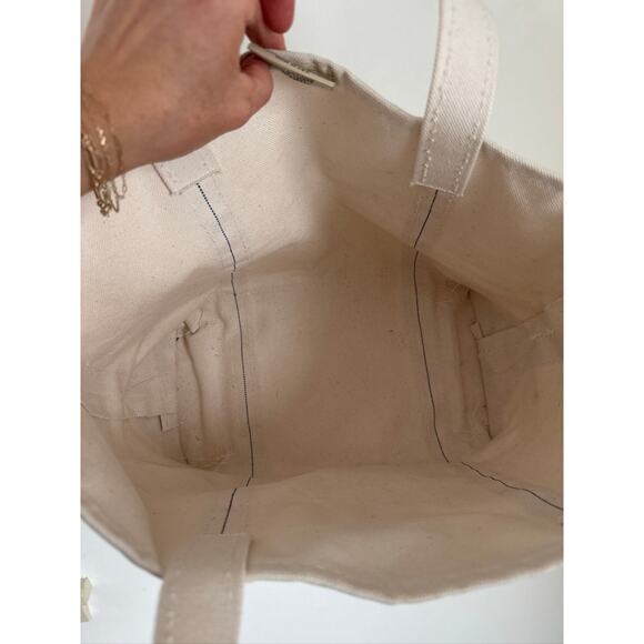 L.L. Bean Vintage Boat and Tote Canvas Tote Bag in Off White/Cream, One Size - Picture 4 of 10